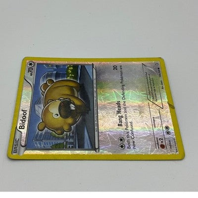 Pokemon Bidoof TCG Card Dragons Exalted 106/124 Reverse Holo Common 2012 BW