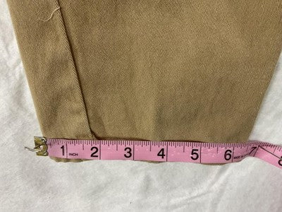 U.S. Polo Assn Pants Boys 14 Beige Khaki Twill Adjustable Waist Casual Pockets