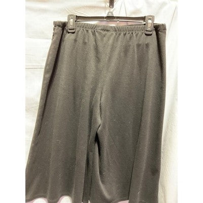 Cato Pull-on Culottes Black Size Medium Made in USA