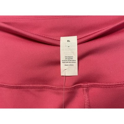 AENLLEY Leggings Womens XL Pink High Rise Yoga Pants Pockets Stretch Activewear