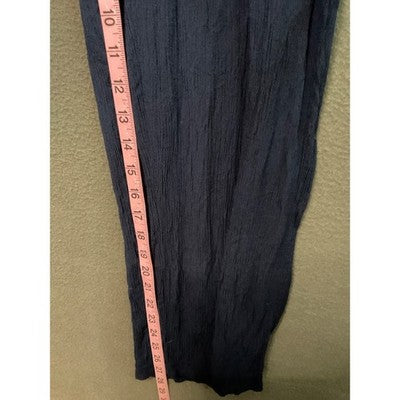 Toxik 3 1X Navy Wide Leg Jumpsuit Off Shoulder Bohemian Festival Style Stretch