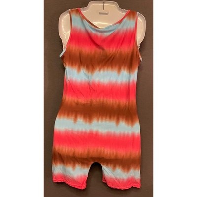 AQ-Sport Tie-Dye Sleeveless Romper Large Boho Festival Jumpsuit NWT
