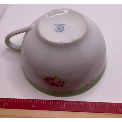 Vintage Japanese Tea Cup & Saucer Set - Hand-Painted Floral, Delicate Design