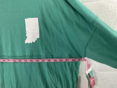 Royce Brand Shirt Womens Medium Seafoam Indiana Spirit Jersey Long Sleeve Top