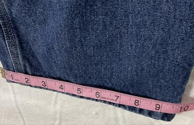 Wrangler Carpenter Jeans Mens 44x30 Blue Relaxed Straight Denim Utility Workwear