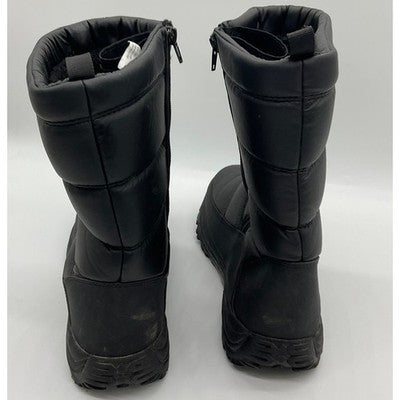 Magellan Outdoors Snow Boots Mens 12 Womens 13 Black Quilted FWMFFS4027 Winter