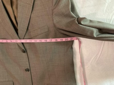 VTG Stafford Suit Jacket Men 40 Brown Wool Three Button Lined Blazer Honduras