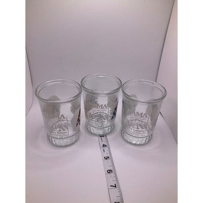 3 Bama Champion Driver Series Glasses Ernie Irvan, Terry Labonte, Bobby Allison