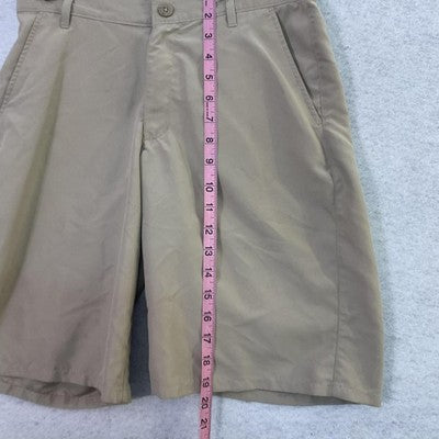 Chaps Shorts Boys 18 Beige Chino Flat Front Adjustable Waist School Uniform