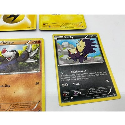 Pokemon Trading Cards Lot Vintage Blue Pokeball Back Standard Size Good