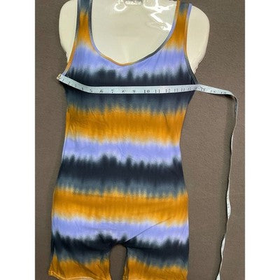 AQ-Sport Tie-Dye Sleeveless Romper Med Boho Festival Jumpsuit NWT