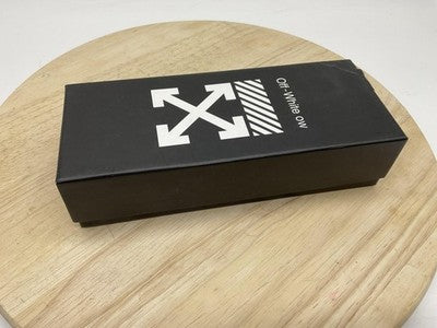 Off-White Case Mens Black Arrow Logo Rectangular Cardboard Storage Box Packaging