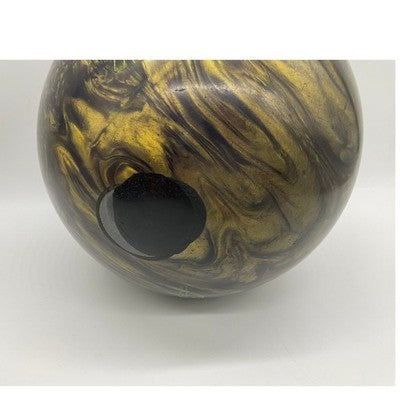 Vintage AMF Radar Bowling Ball Adult 14lb Gold Black Marble Pre-Drilled USA Made