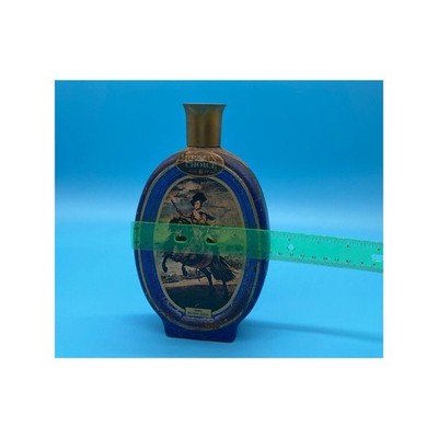 Beam's Choice Bourbon Blue Porcelain Decanter Velazquez Artwork Vintage