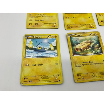 Pokemon TCG Electric Card Lot 6pc Shinx Voltorb Joltik Chinchou Tynamo Mareep