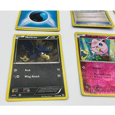 Pokemon Card Lot 6pc Jigglypuff Holo Murkrow Zorua Geodude Trainer Energy