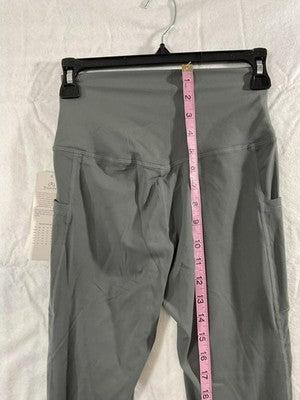 Sunzel Leggings Womens S Gray High Rise Ankle Pockets Yoga Activewear Lycra