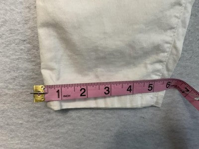 Zara Pants Mens 29 White Carrot Cropped Relaxed Fit Tapered Chino Casual