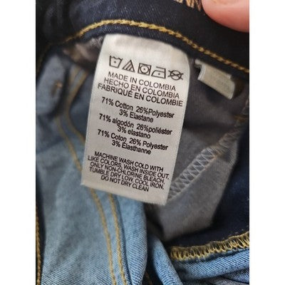 Michael Kors Jeans Womens 4 Dark Wash Skinny Stretch Denim Five Pocket MK Logo