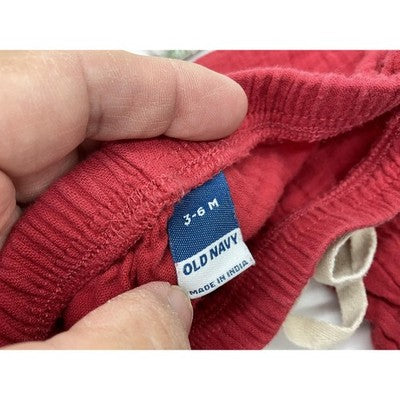 Old Navy Kit Pearl Pants Lot Baby Unisex 3-6 Months Crawler Joggers Bear Print