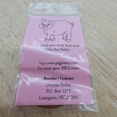 Pig Penny Pork BBQ Capital 2007 Lexington NC Copper Elongated Coin USA Souvenir