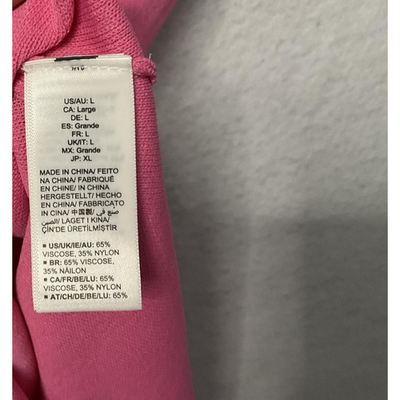 The Drop Dress Ribbed Pink Women's Large Sleeveless Knit Tank Midi Shift
