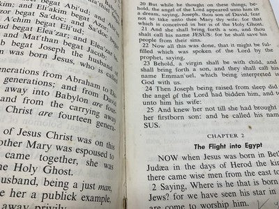 Holy Bible KJV New Testament Psalms Giant Print Royal Brown HC USA Vintage