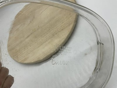 Pyrex Clear Glass Oval Baking Dish 2 Qt 702 Casserole Made In USA Bakeware Pan