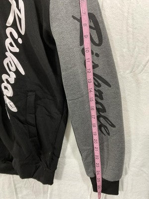 Riskrole Tracksuit Mens XL Black Gray Fleece Hoodie Joggers Nautical 2 Piece Set
