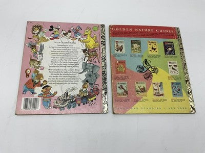 Little Golden Book Rin Tin Tin Outlaw Tale and Spin Ghost Ship Disney Vintage HC