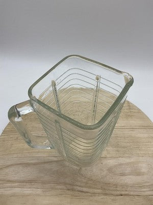 Oster Pro 1200 Blender Jar Clear Glass Square Replacement Pitcher Bowl 1.5L VTG