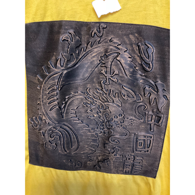 CR24 Chrome Edge Mens Tee Small Yellow Dragon Print NWT $64 MSRP