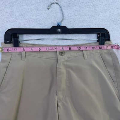 Chaps Shorts Boys 18 Beige Chino Flat Front Adjustable Waist School Uniform