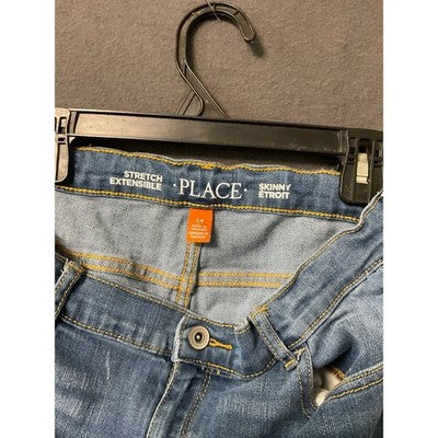 Childrens Place Skinny Jeans Girls 14 Stretch Extensible Denim Adjustable Waist