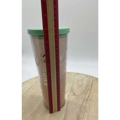 Starbucks Los Angeles City Tumbler 24oz Pink Plastic Travel Mug Cup Lid Logo