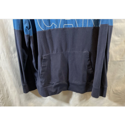 American Eagle Outfitters Hoodie Mens XL Blue Colorblock Graphic Sweatshirt