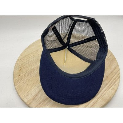 Air Products Hat Cap Snap Back Mens White Blue Rainbow Trucker Mesh Baseball