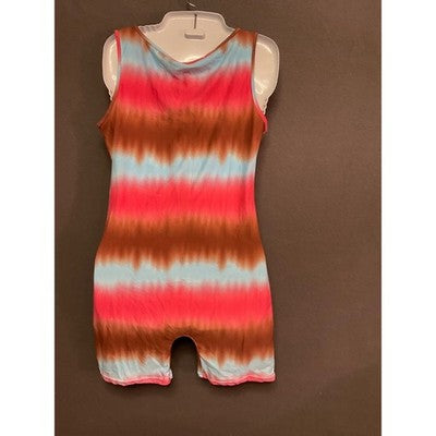 AQ-Sport Sleeveless Tie-Dye Romper Large Boho Festival Jumpsuit NWT