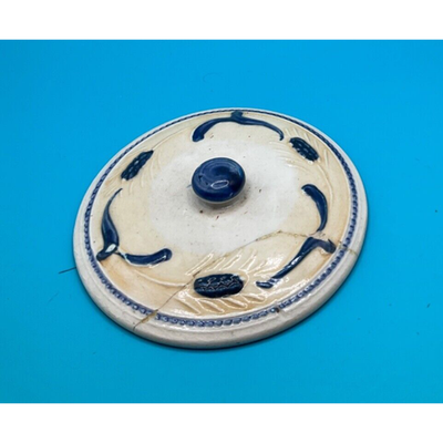 🍪 Vintage Ceramic Colonial Theme Cookie Jar - 5"x5", Christmas Cookies