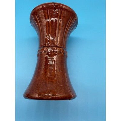 RARE Antique American Art Deco Hourglass Stoneware USA Pottery Vase Retro MC