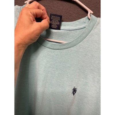 US Polo Assn. Men’s T-Shirt Large Blue Embroidered Logo 60/40 Cotton Blend