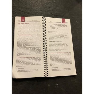 A Pocket Style Manual 3rd Edition Spiral Bound Diana Hacker Writing Guide