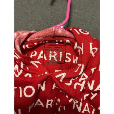 Parish Nation Red Pullover Hooded Sweatshirt Boys Youth Size X-Large (18)