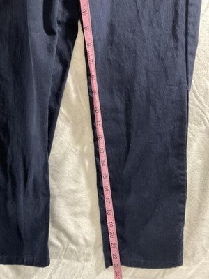 Nautica School Uniform Pants Boys 10 Blue Twill Adjustable Waist Stretch Cotton