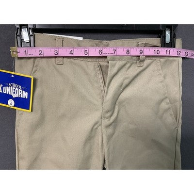 A+ School Uniform Pants Boys 4 Double Knee Adjustable Waist Durable New