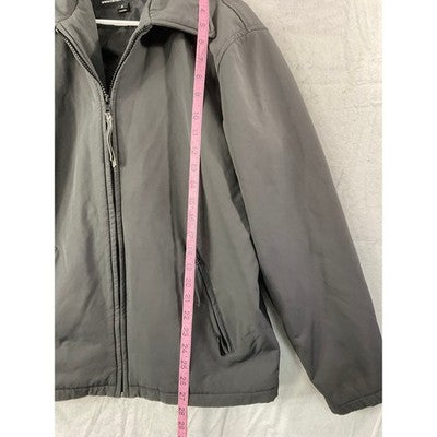 Carroll Original Wear Jacket Mens Small Grey SCHSRA Rodeo Embroidered Zip Up