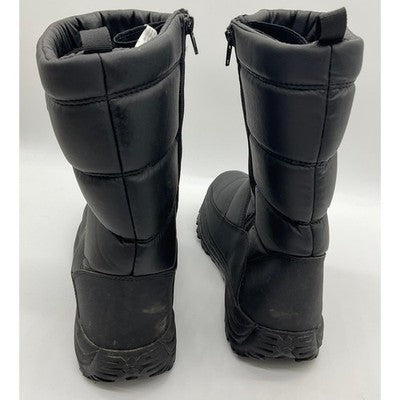 Magellan Outdoors Snow Boots Mens 12 Womens 13 Black Quilted FWMFFS4027 Winter