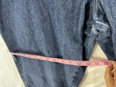 Wrangler Carpenter Jeans Mens 44x30 Blue Relaxed Straight Denim Utility Workwear