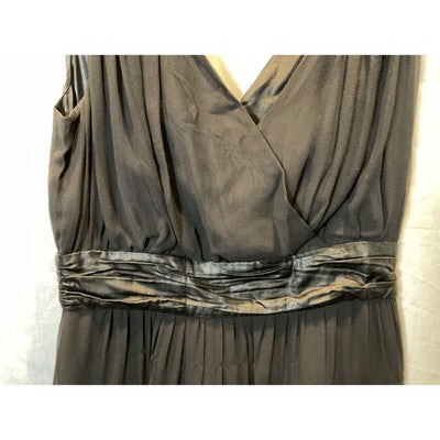 Worth Women’s Size 6 Black Sleeveless Dress V-Neck Lined 37” Minor Flaws