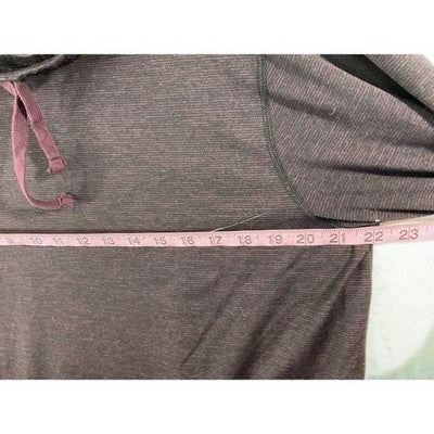 Old Navy Active Pullover Women Large Purple Cowl Neck Go-Dry Pockets Athleisure